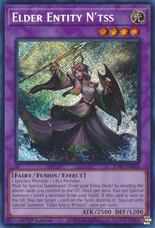 Elder Entity N'tss [RA01-EN026] Secret Rare | Exor Games Bridgewater