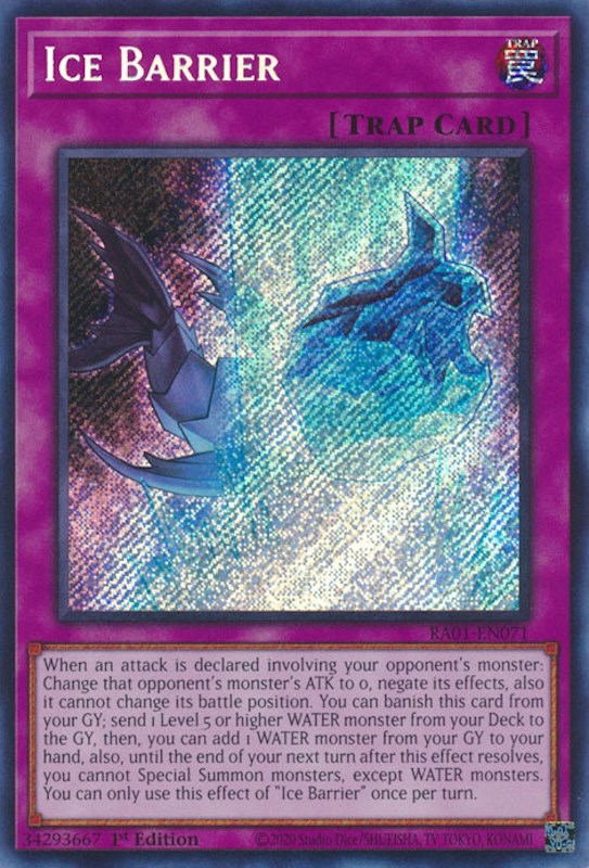 Ice Barrier [RA01-EN071] Secret Rare | Exor Games Bridgewater