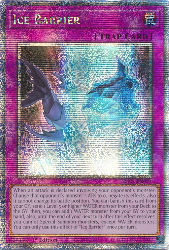 Ice Barrier [RA01-EN071] Quarter Century Secret Rare | Exor Games Bridgewater