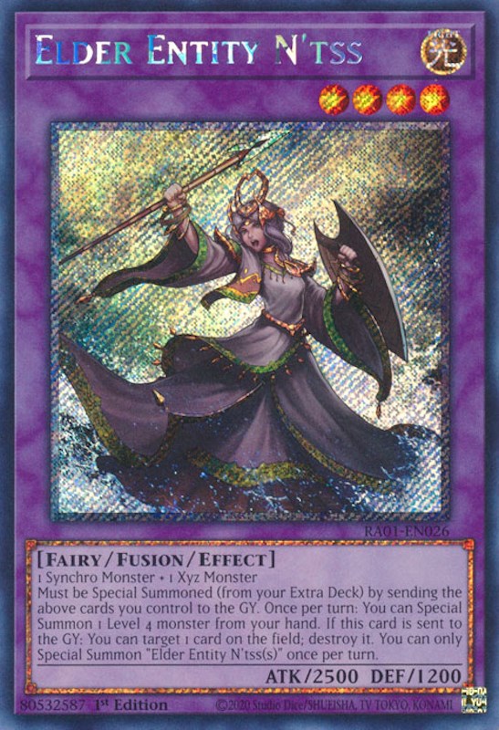 Elder Entity N'tss [RA01-EN026] Platinum Secret Rare | Exor Games Bridgewater