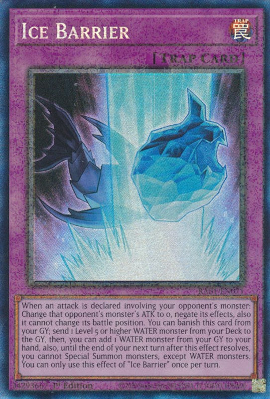 Ice Barrier [RA01-EN071] Prismatic Collector's Rare | Exor Games Bridgewater