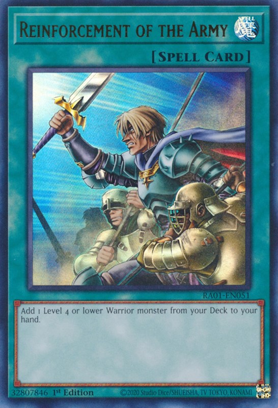 Reinforcement of the Army [RA01-EN051] Ultra Rare | Exor Games Bridgewater