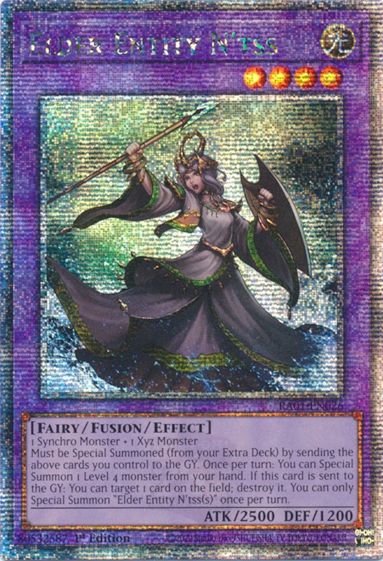 Elder Entity N'tss [RA01-EN026] Quarter Century Secret Rare | Exor Games Bridgewater