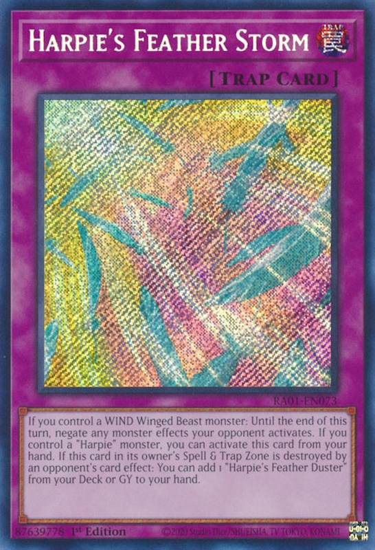Harpie's Feather Storm [RA01-EN073] Secret Rare | Exor Games Bridgewater