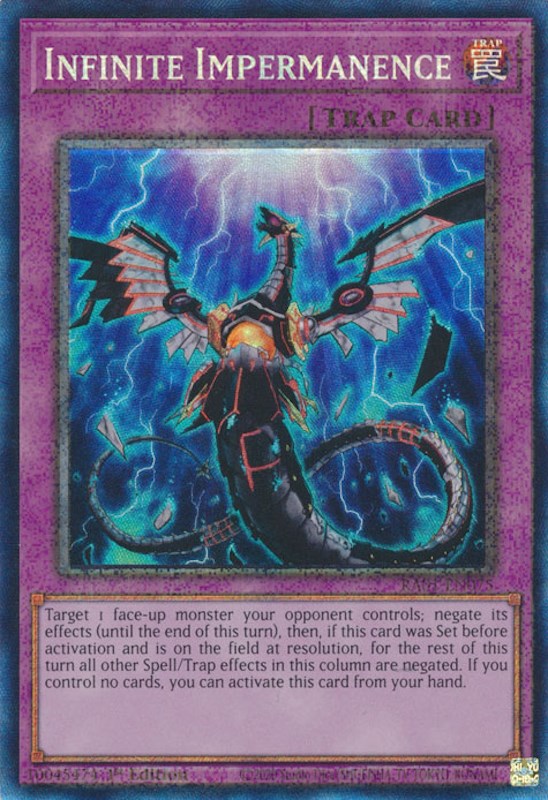 Infinite Impermanence [RA01-EN075] Prismatic Collector's Rare | Exor Games Bridgewater