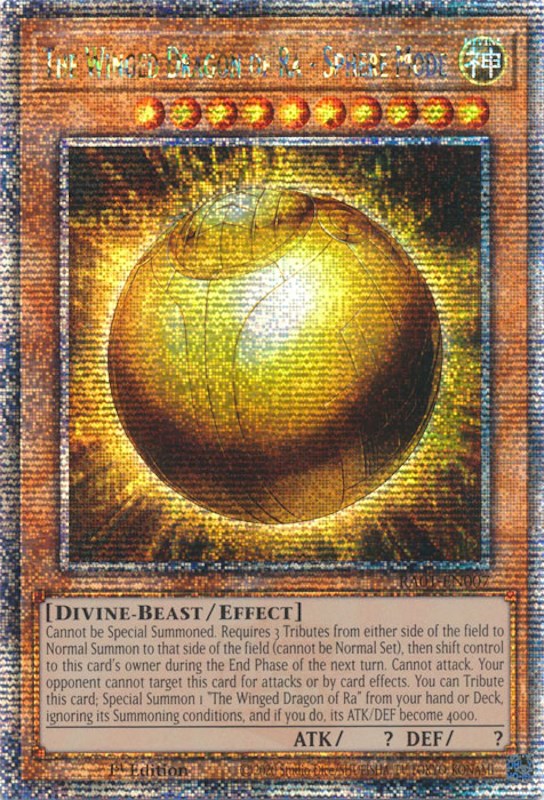 The Winged Dragon of Ra - Sphere Mode [RA01-EN007] Quarter Century Secret Rare | Exor Games Bridgewater