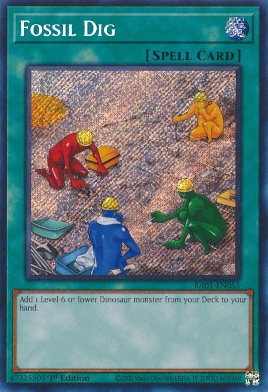 Fossil Dig [RA01-EN053] Secret Rare | Exor Games Bridgewater