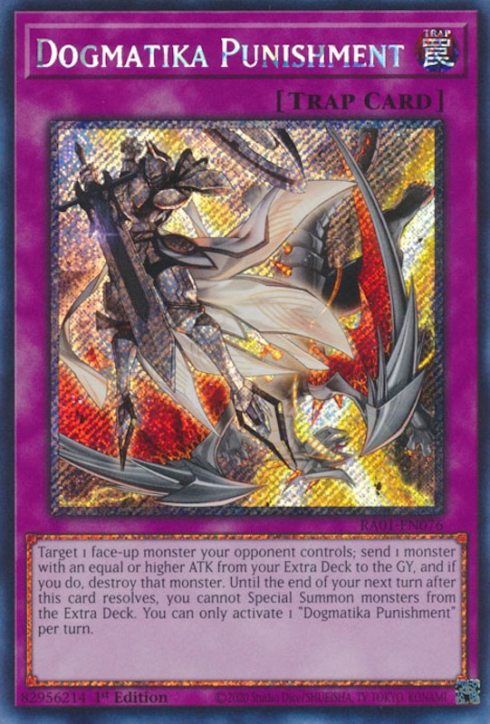 Dogmatika Punishment [RA01-EN076] Platinum Secret Rare | Exor Games Bridgewater