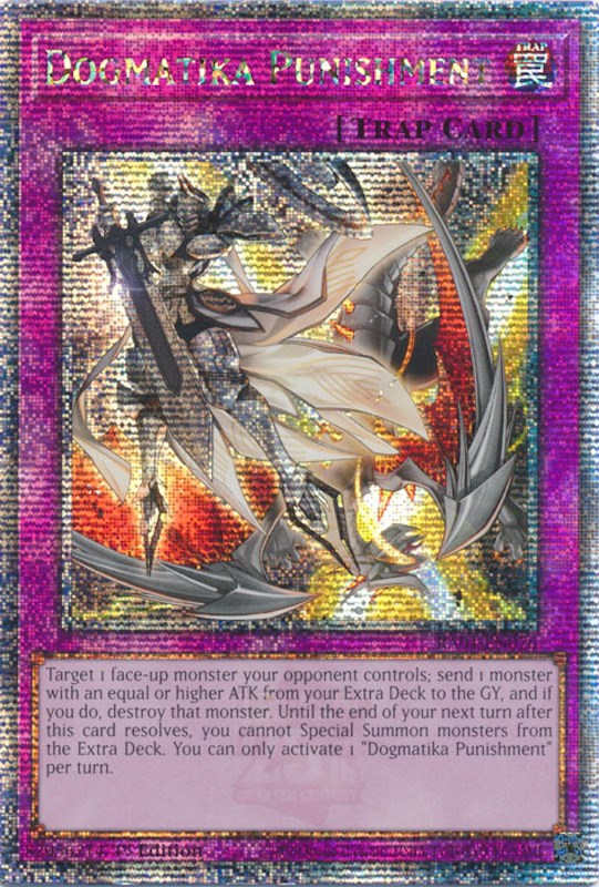 Dogmatika Punishment [RA01-EN076] Quarter Century Secret Rare | Exor Games Bridgewater