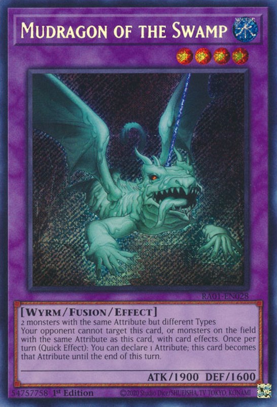 Mudragon of the Swamp [RA01-EN028] Secret Rare | Exor Games Bridgewater