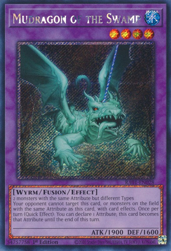 Mudragon of the Swamp [RA01-EN028] Platinum Secret Rare | Exor Games Bridgewater