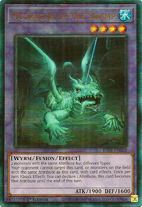 Mudragon of the Swamp [RA01-EN028] Prismatic Ultimate Rare | Exor Games Bridgewater