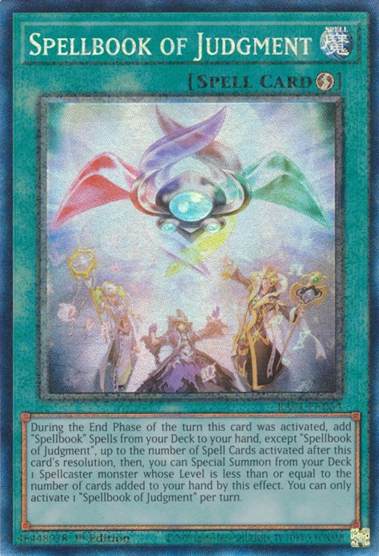 Spellbook of Judgment [RA01-EN054] Prismatic Collector's Rare | Exor Games Bridgewater