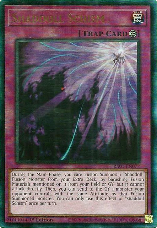 Shaddoll Schism [RA01-EN077] Prismatic Ultimate Rare | Exor Games Bridgewater