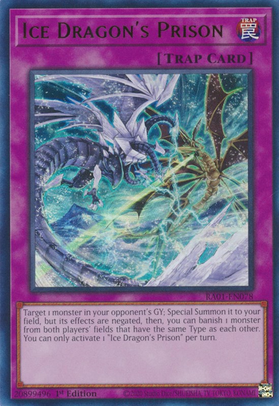 Ice Dragon's Prison [RA01-EN078] Ultra Rare | Exor Games Bridgewater