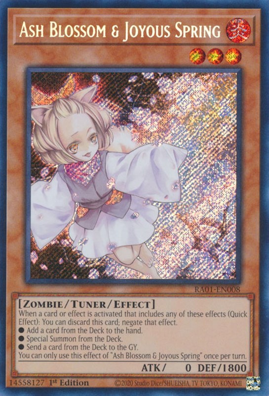 Ash Blossom & Joyous Spring [RA01-EN008] Secret Rare | Exor Games Bridgewater