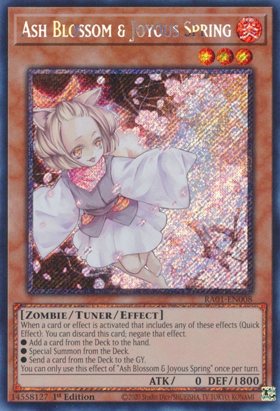 Ash Blossom & Joyous Spring [RA01-EN008] Platinum Secret Rare | Exor Games Bridgewater