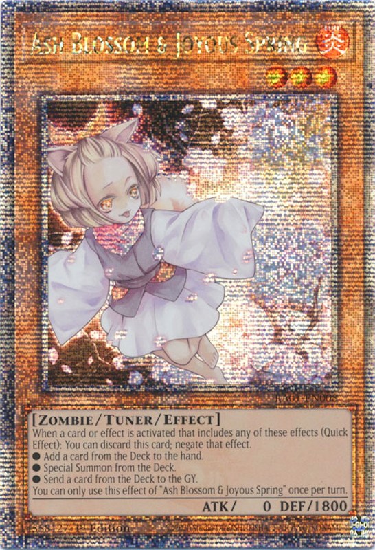 Ash Blossom & Joyous Spring [RA01-EN008] Quarter Century Secret Rare | Exor Games Bridgewater