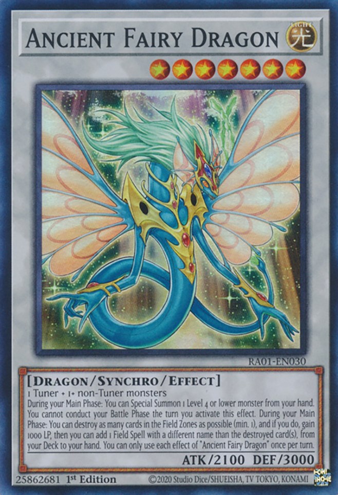 Ancient Fairy Dragon [RA01-EN030] Super Rare | Exor Games Bridgewater