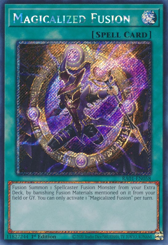 Magicalized Fusion [RA01-EN058] Platinum Secret Rare | Exor Games Bridgewater