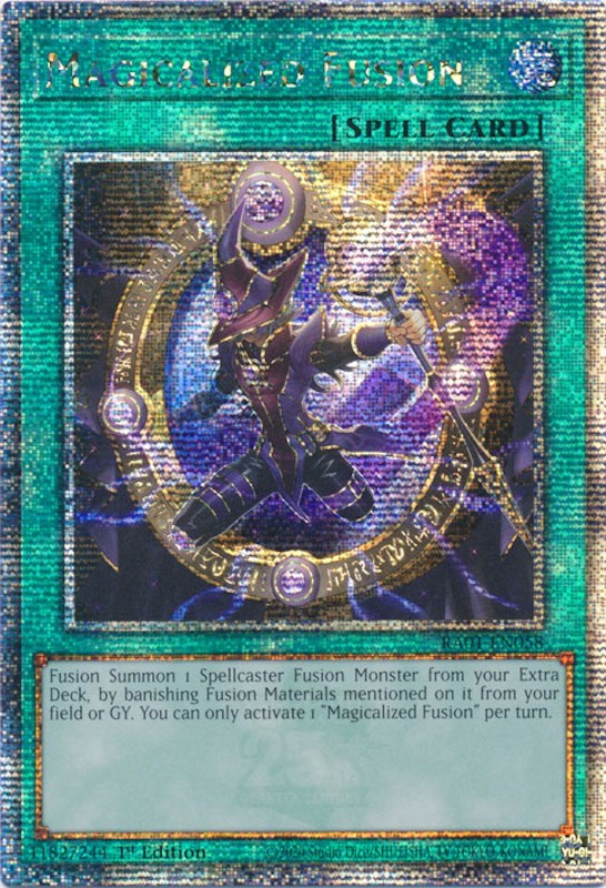 Magicalized Fusion [RA01-EN058] Quarter Century Secret Rare | Exor Games Bridgewater