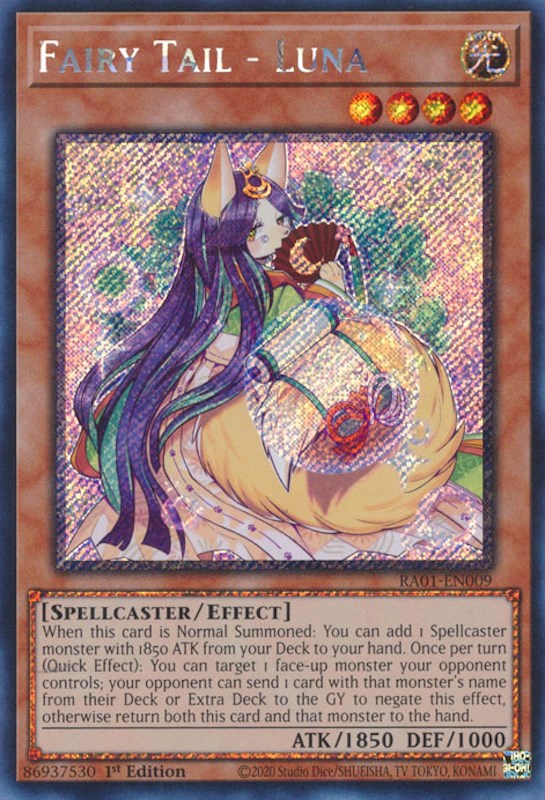 Fairy Tail - Luna [RA01-EN009] Platinum Secret Rare | Exor Games Bridgewater