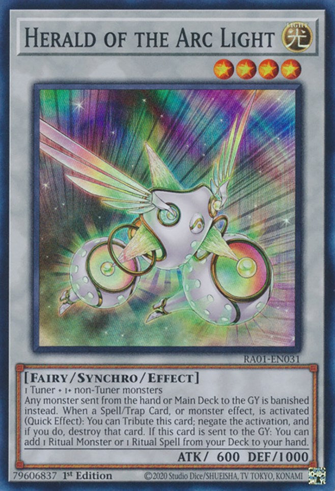 Herald of the Arc Light [RA01-EN031] Super Rare | Exor Games Bridgewater