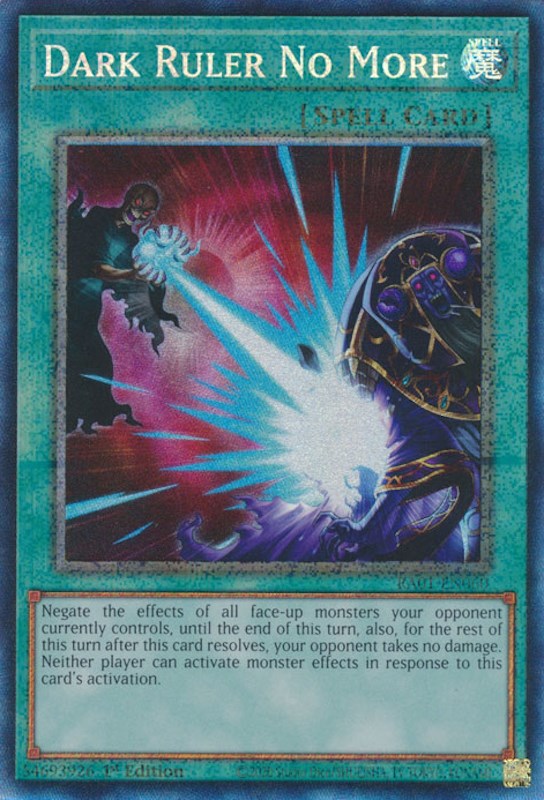 Dark Ruler No More [RA01-EN060] Prismatic Collector's Rare | Exor Games Bridgewater