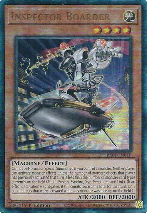 Inspector Boarder [RA01-EN010] Prismatic Ultimate Rare | Exor Games Bridgewater