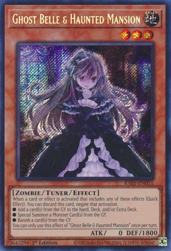 Ghost Belle & Haunted Mansion [RA01-EN011] Secret Rare | Exor Games Bridgewater