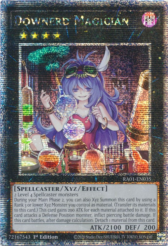 Downerd Magician [RA01-EN035] Quarter Century Secret Rare | Exor Games Bridgewater