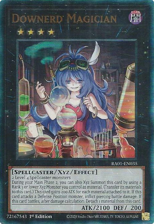 Downerd Magician [RA01-EN035] Prismatic Ultimate Rare | Exor Games Bridgewater