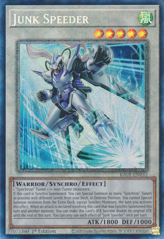Junk Speeder [RA01-EN032] Prismatic Collector's Rare | Exor Games Bridgewater