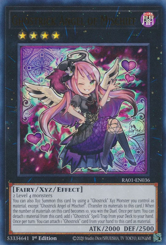 Ghostrick Angel of Mischief [RA01-EN036] Ultra Rare | Exor Games Bridgewater