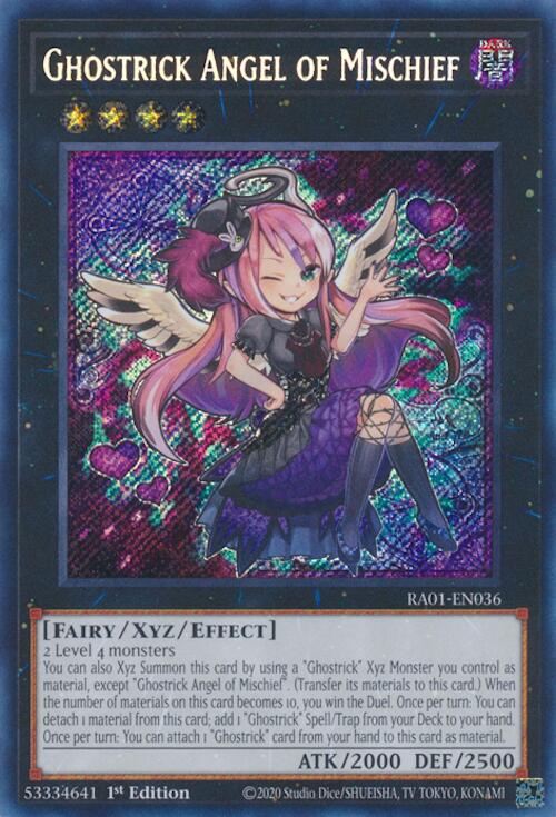 Ghostrick Angel of Mischief [RA01-EN036] Secret Rare | Exor Games Bridgewater