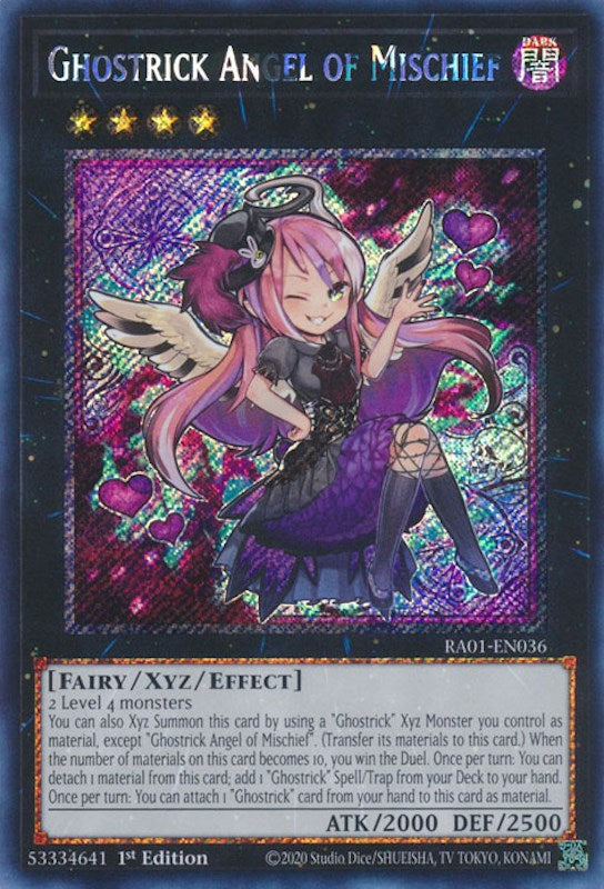 Ghostrick Angel of Mischief [RA01-EN036] Platinum Secret Rare | Exor Games Bridgewater