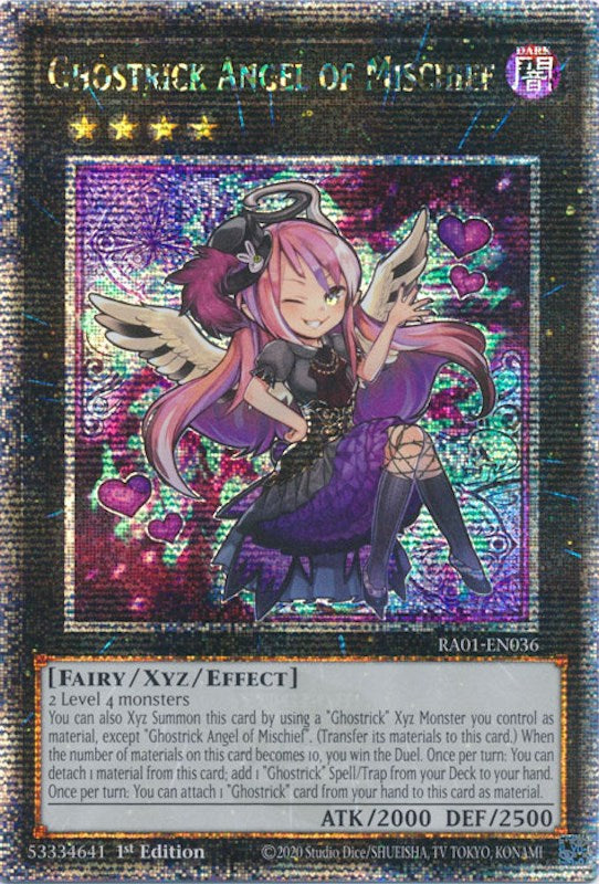 Ghostrick Angel of Mischief [RA01-EN036] Quarter Century Secret Rare | Exor Games Bridgewater