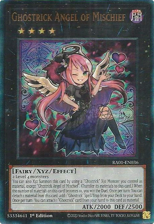 Ghostrick Angel of Mischief [RA01-EN036] Prismatic Ultimate Rare | Exor Games Bridgewater