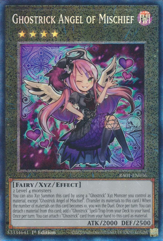 Ghostrick Angel of Mischief [RA01-EN036] Prismatic Collector's Rare | Exor Games Bridgewater