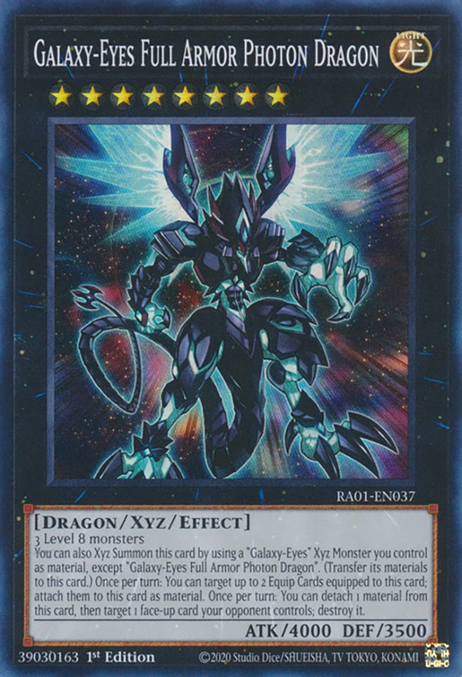 Galaxy-Eyes Full Armor Photon Dragon [RA01-EN037] Super Rare | Exor Games Bridgewater