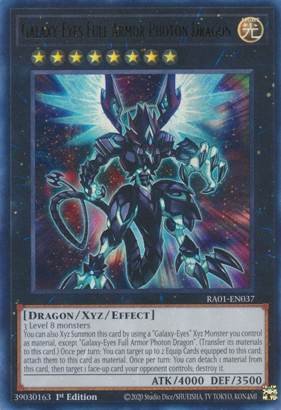 Galaxy-Eyes Full Armor Photon Dragon [RA01-EN037] Ultra Rare | Exor Games Bridgewater