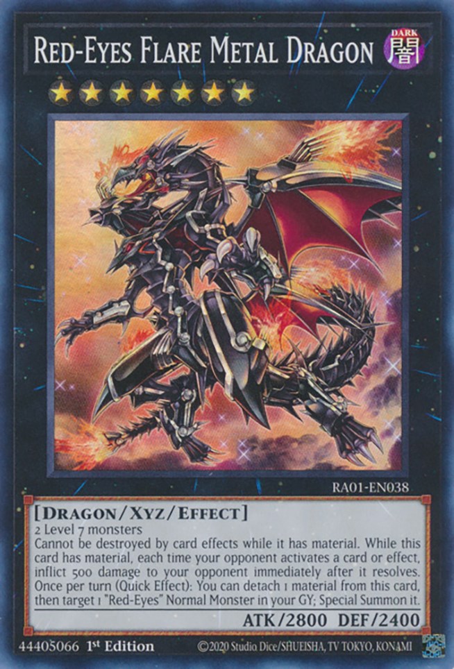 Red-Eyes Flare Metal Dragon [RA01-EN038] Super Rare | Exor Games Bridgewater