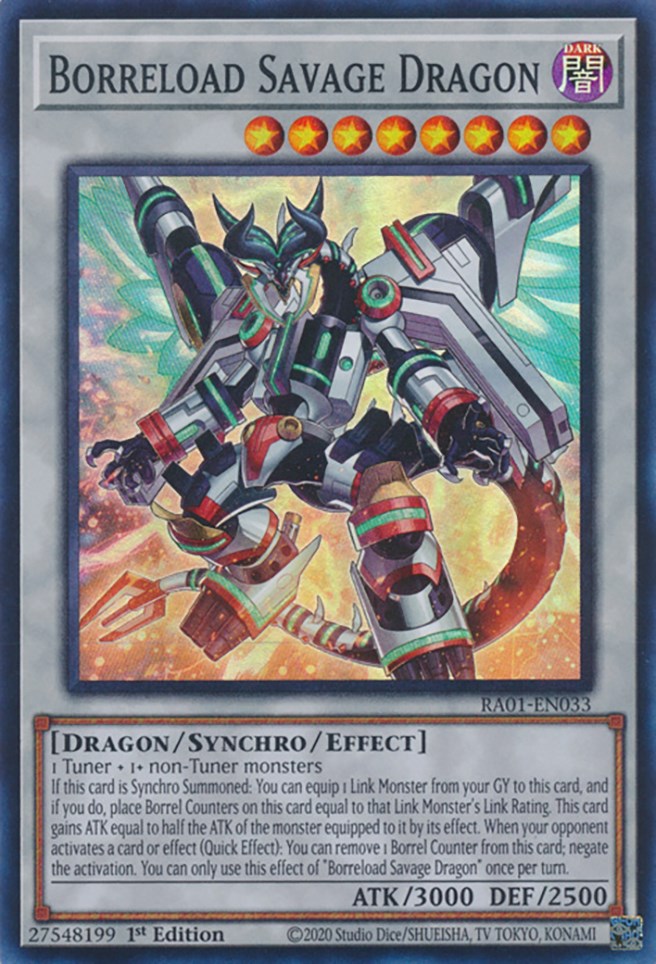Borreload Savage Dragon [RA01-EN033] Super Rare | Exor Games Bridgewater