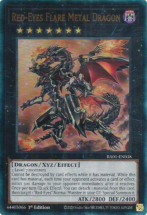 Red-Eyes Flare Metal Dragon [RA01-EN038] Prismatic Ultimate Rare | Exor Games Bridgewater