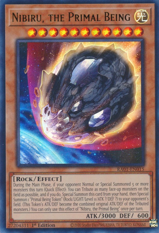 Nibiru, the Primal Being [RA01-EN015] Ultra Rare | Exor Games Bridgewater