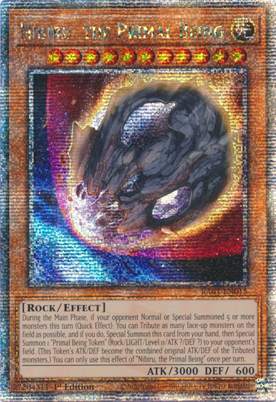 Nibiru, the Primal Being [RA01-EN015] Quarter Century Secret Rare | Exor Games Bridgewater