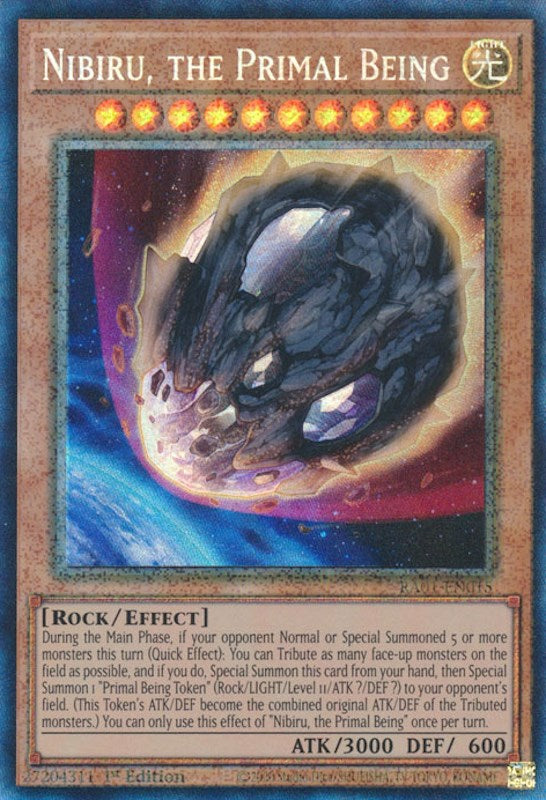 Nibiru, the Primal Being [RA01-EN015] Prismatic Collector's Rare | Exor Games Bridgewater