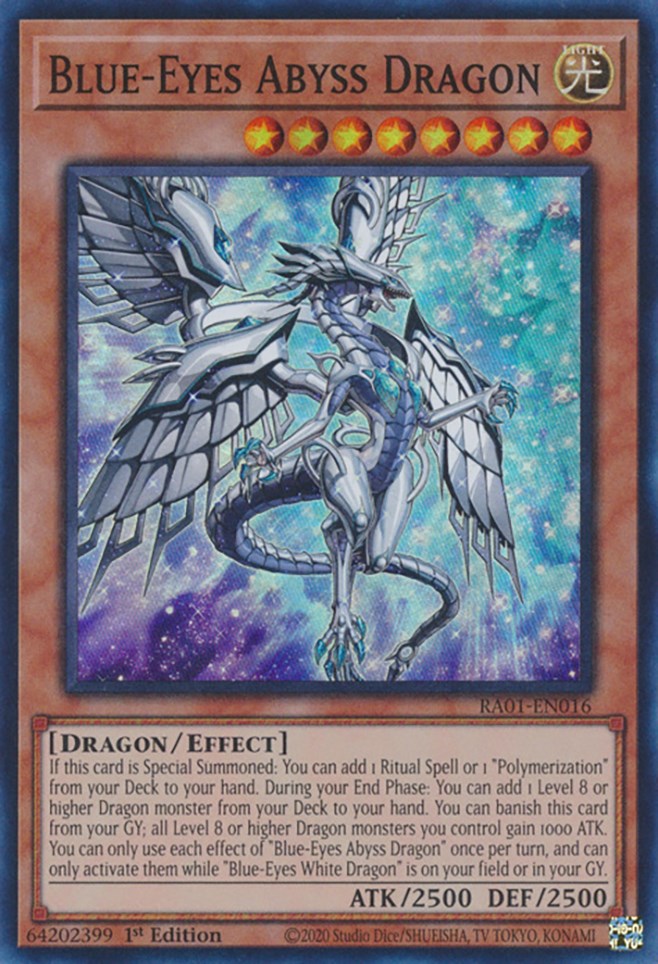 Blue-Eyes Abyss Dragon [RA01-EN016] Super Rare | Exor Games Bridgewater