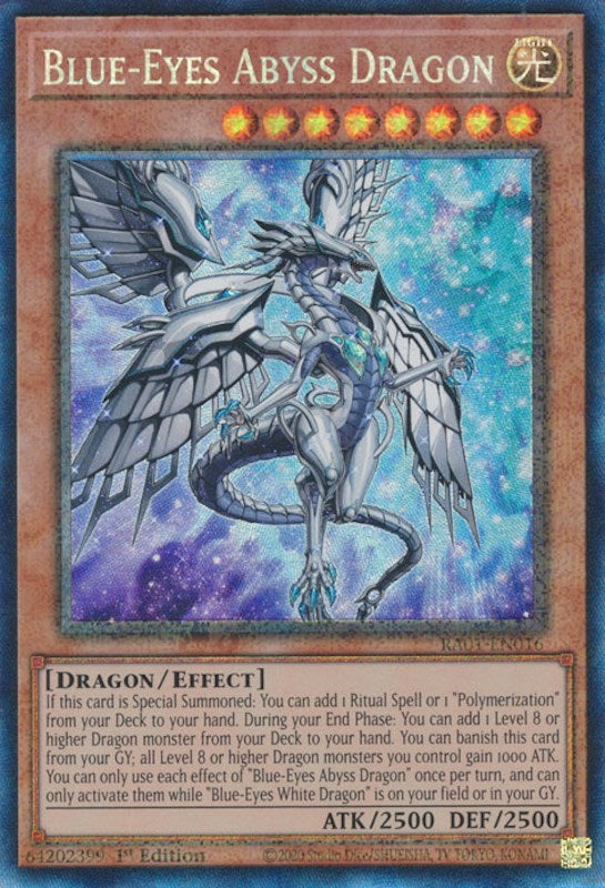 Blue-Eyes Abyss Dragon [RA01-EN016] Prismatic Collector's Rare | Exor Games Bridgewater