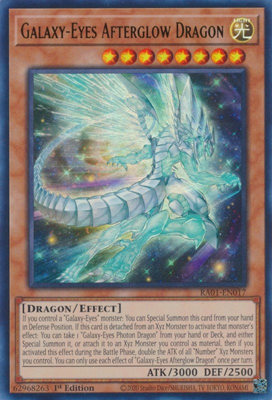 Galaxy-Eyes Afterglow Dragon [RA01-EN017] Ultra Rare | Exor Games Bridgewater